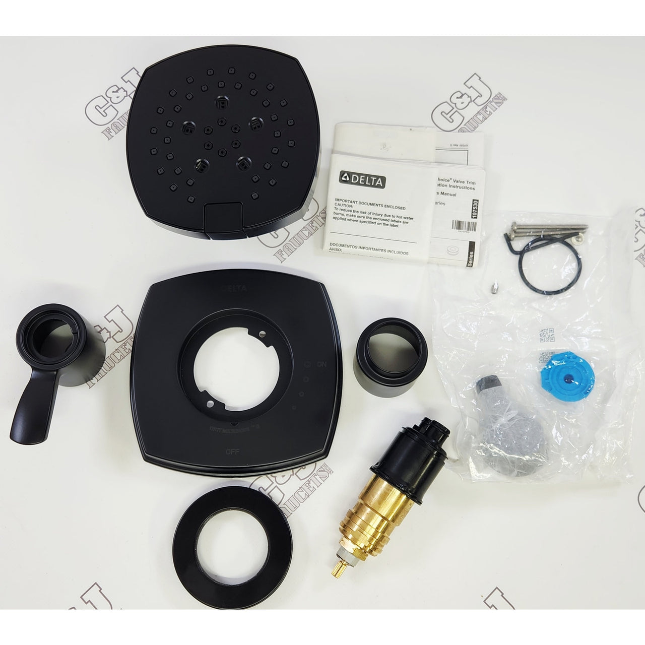 Delta T17T276-BL Stryke Dual Function Thermostatic Shower Only -Matte Black READ