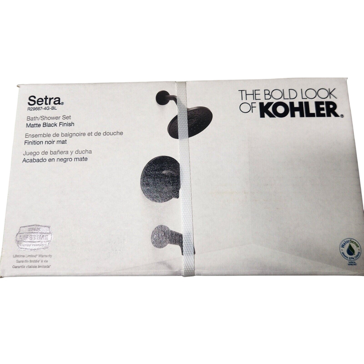 Kohler R29667-4G-BL Setra Rite-Temp Bath and Shower Faucet Set - Matte Black