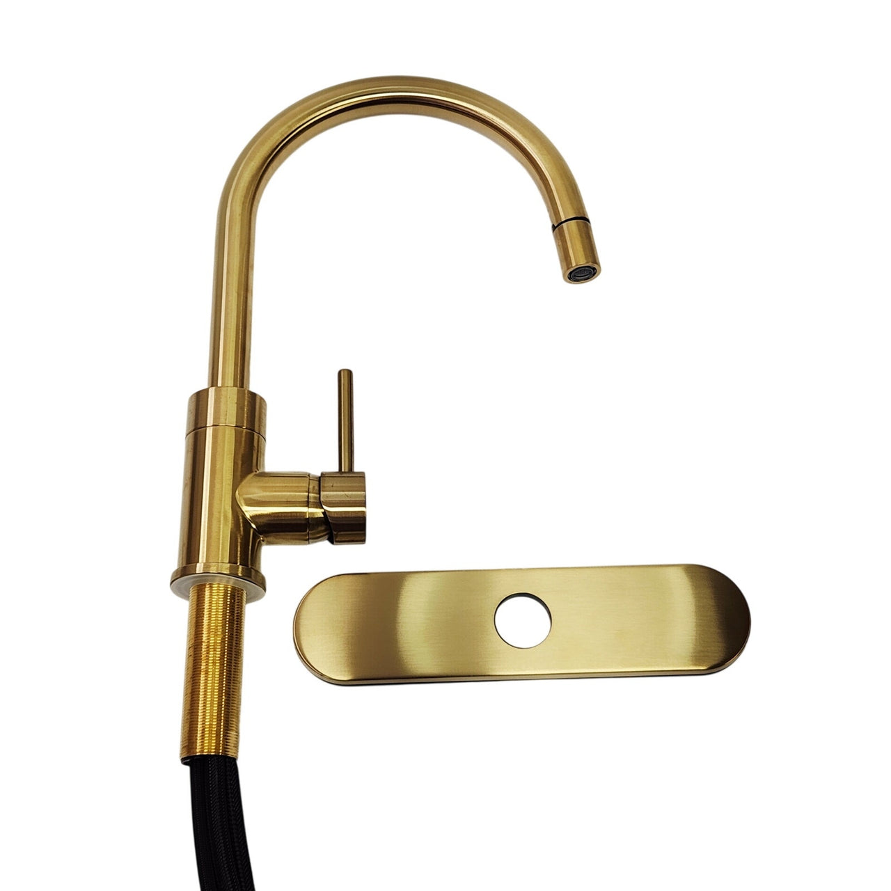 Miseno MNO003LCG Mia 1.8 GPM Pull Down Kitchen Faucet - Champagne Gold READ