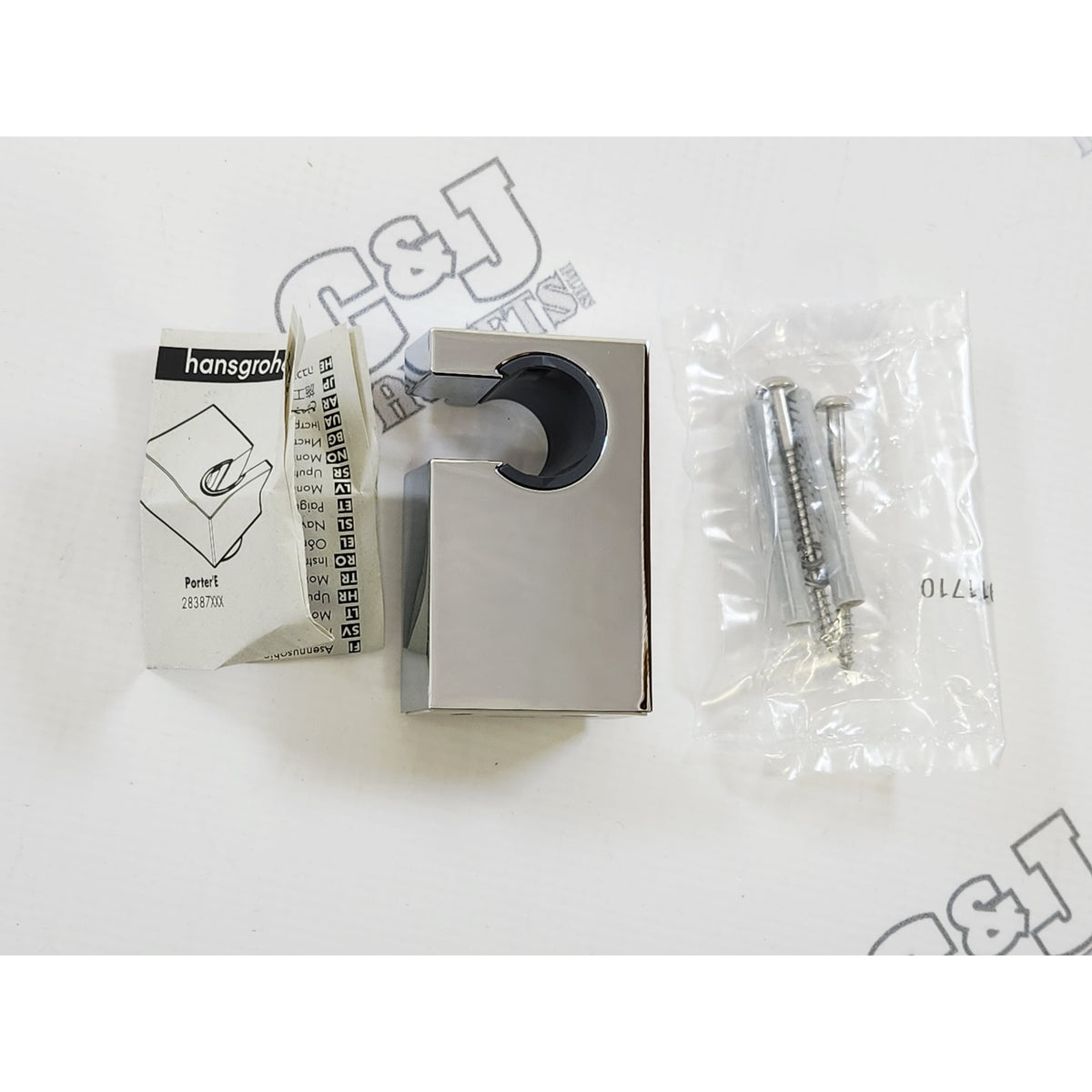 hansgrohe 28387001 iBox Wall Mount Hand Shower Holder - Chrome READ