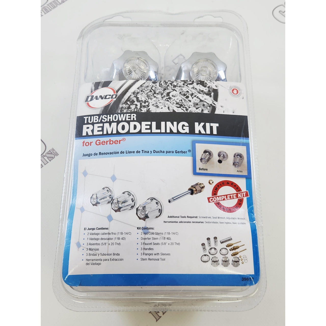 Danco 39617 Bathroom Tub and Shower Remodeling Kit Trim - Chrome