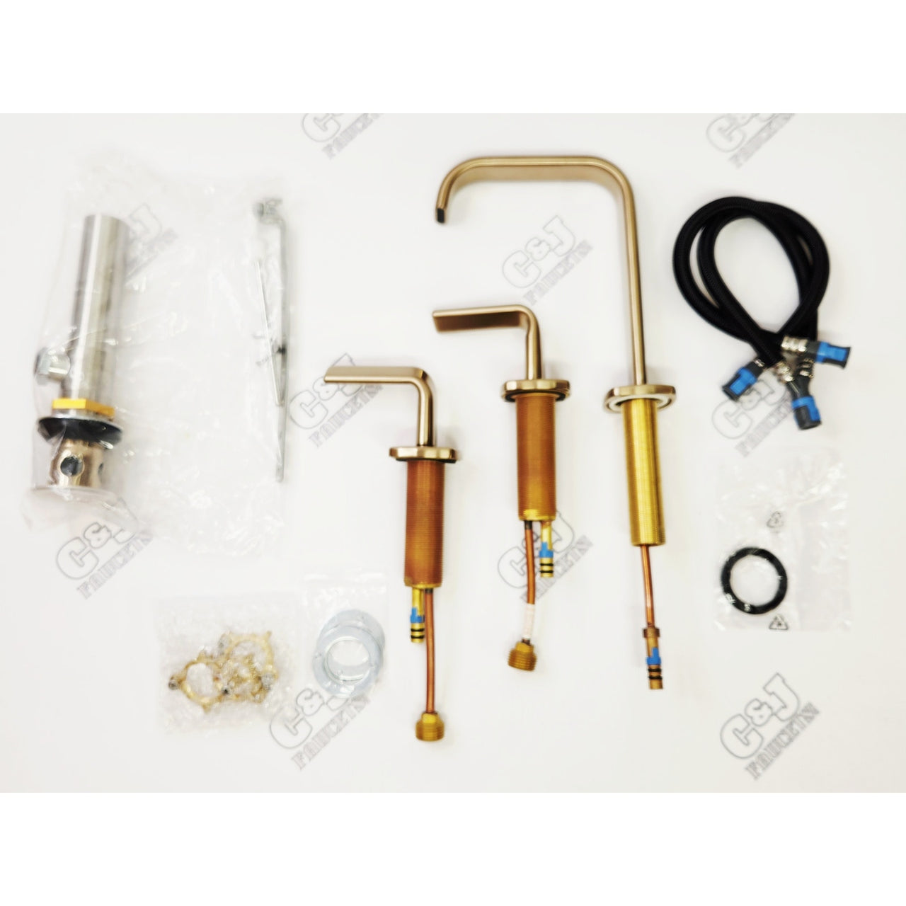 Brizo 65368LF-GLLHP-ECO Allaria Widespread W/Handles HL5367-GL - Luxe Gold READ