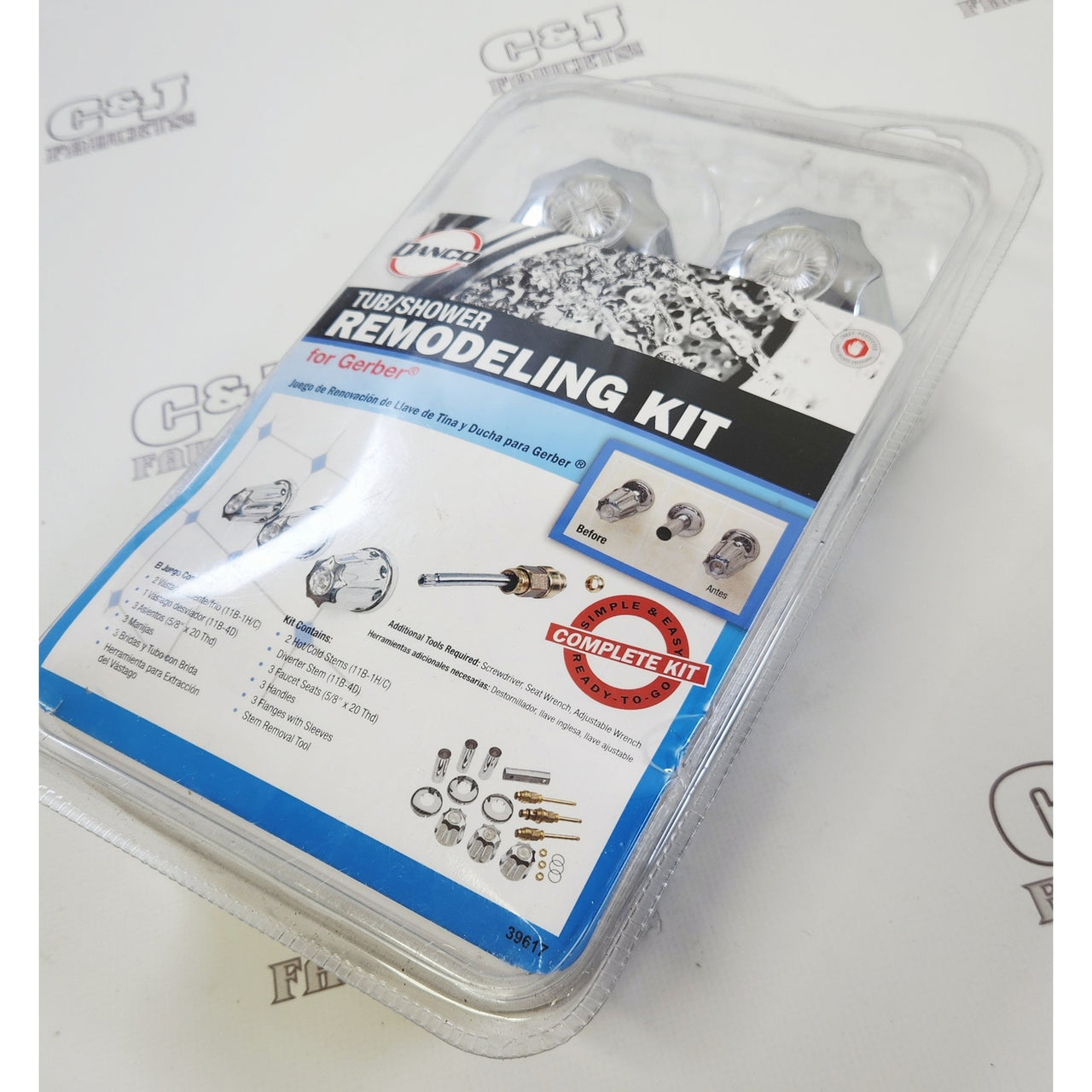 Danco 39617 Bathroom Tub and Shower Remodeling Kit Trim - Chrome
