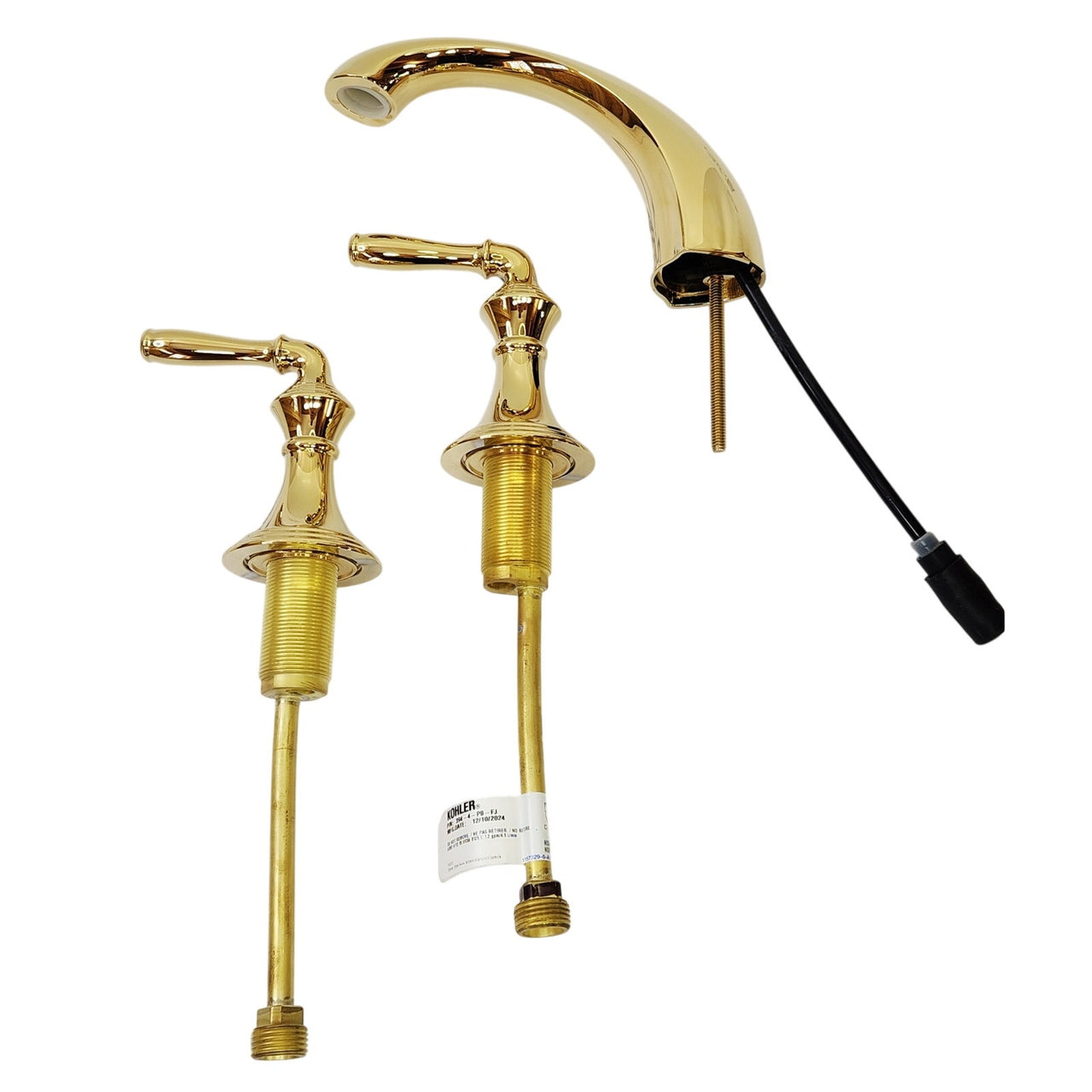 Kohler 394-4-PB Devonshire Bathroom Sink Faucet - Vibrant Polished Brass READ