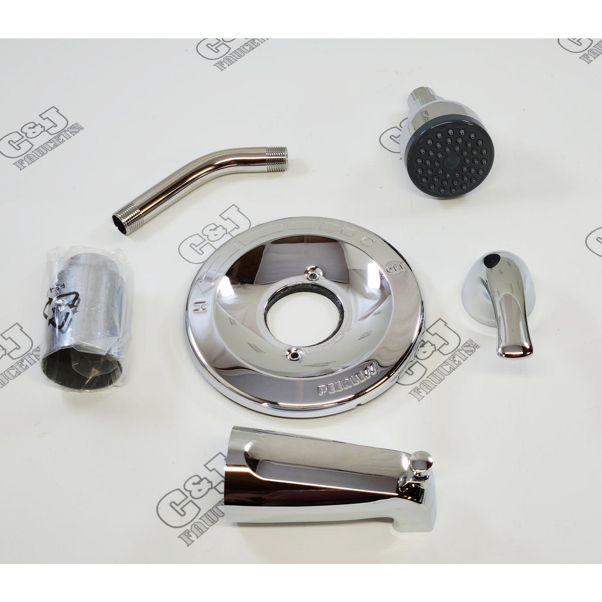 Peerless PTT188773 1.5 GPM Pressure Balanced Tub & Shower Trim Kit - Chrome READ