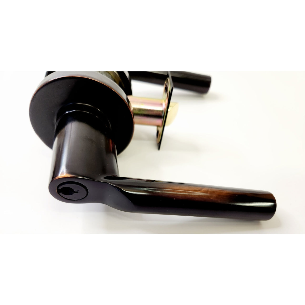 Emtek 5115HLOUS10BRH Hanover Right Hand Entry Door Lever Set-Oil Rub Bronze