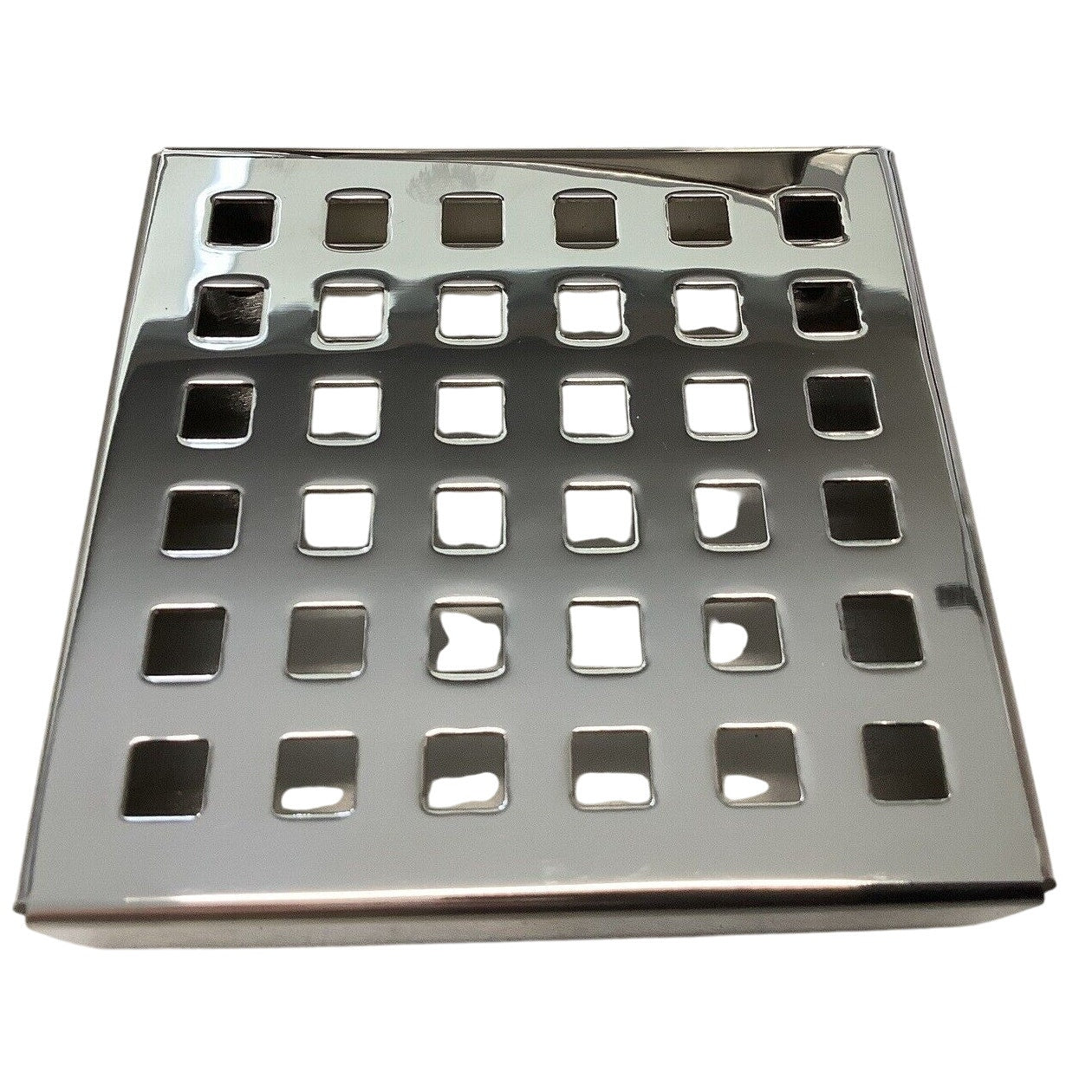 Vigo VG07004CH Elan 4.38" x 4.38" Square Shower Drain - Chrome