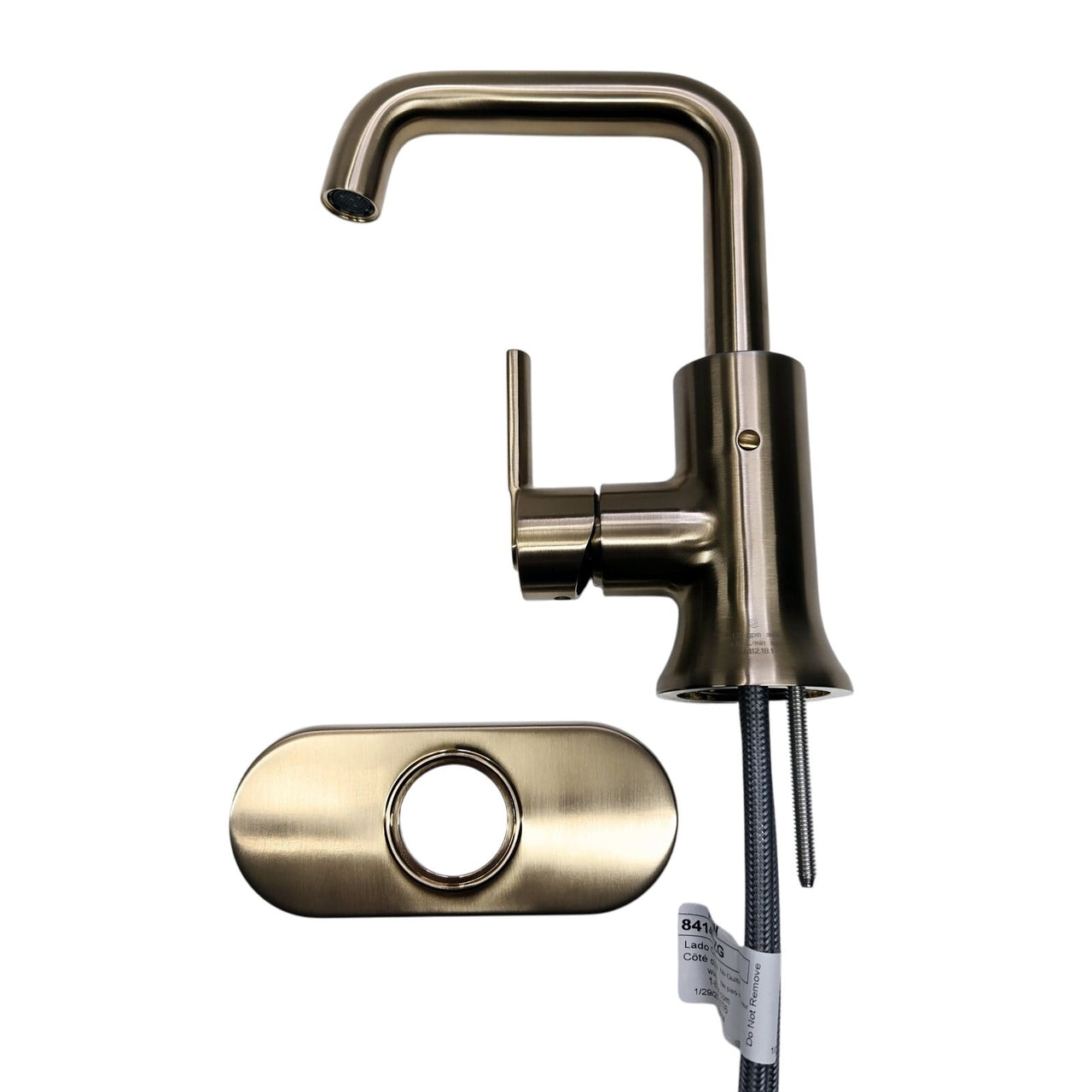 Moen 84140BZG Zyla One-Handle High Arc Bathroom Sink Faucet - Bronzed Gold