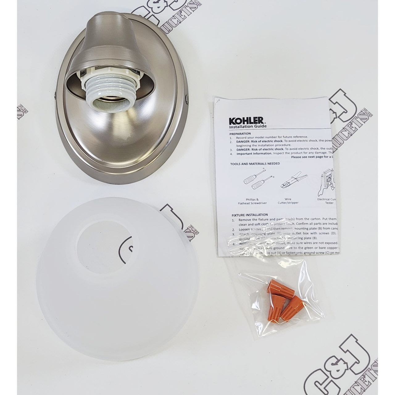 Kohler 11365-BNL Forte 1-Light Bathroom Wall Sconce - Brushed Nickel