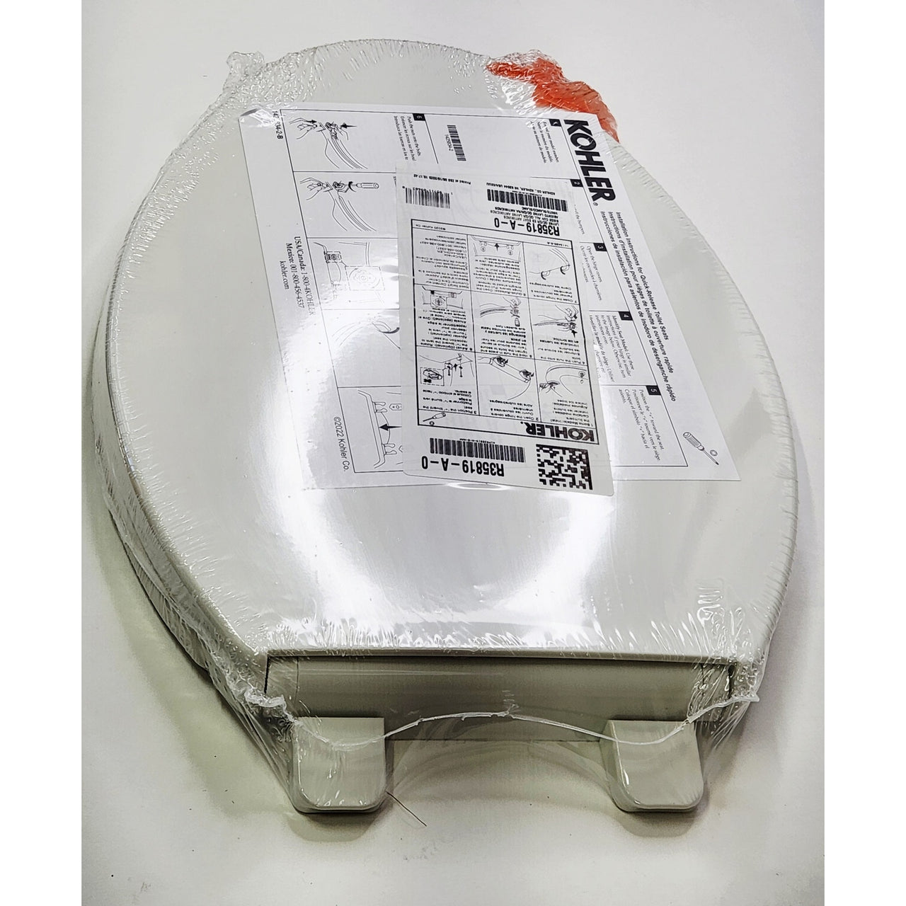 Kohler R35819-A-0 Layne Quiet-Close Antimicrobial Elongated Toilet Seat - White