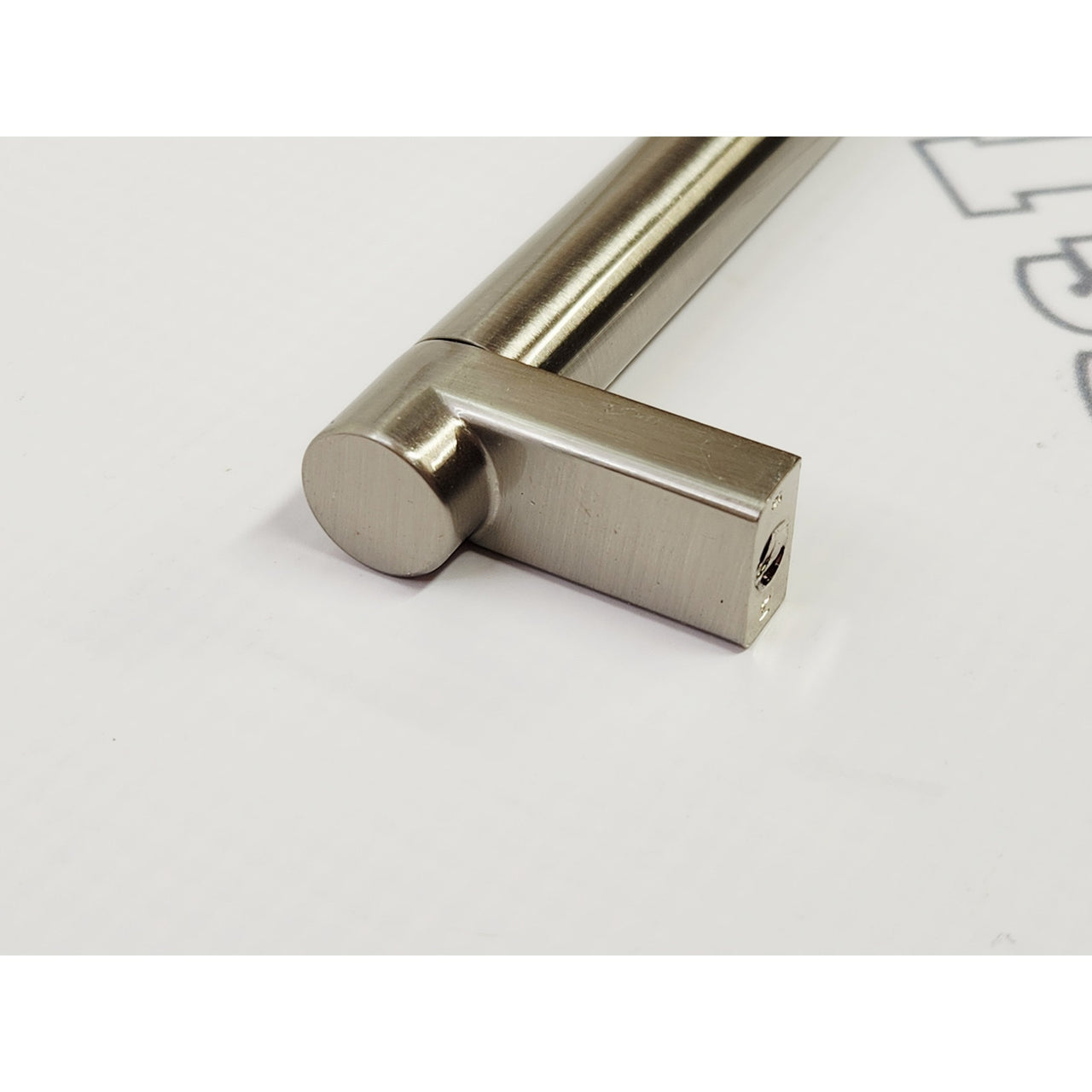 Emtek 84056.RECUS15.SMUS15 Select 8" Rectangular Stem & Smooth Bar -Satin Nickel