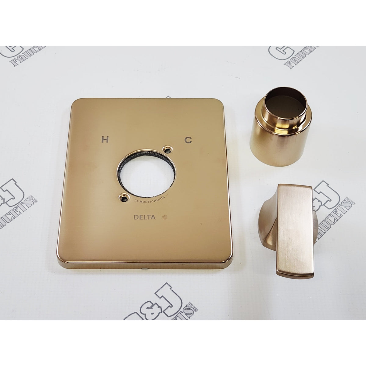 Delta T14237-CZ Velum 1.75 GPM Shower Tub Trim Kit - Champagne Bronze READ