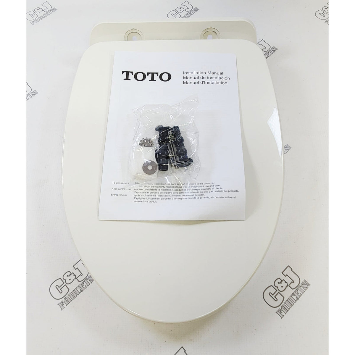 Toto SS124#11 SoftClose Elongated Toilet Seat - Colonial White