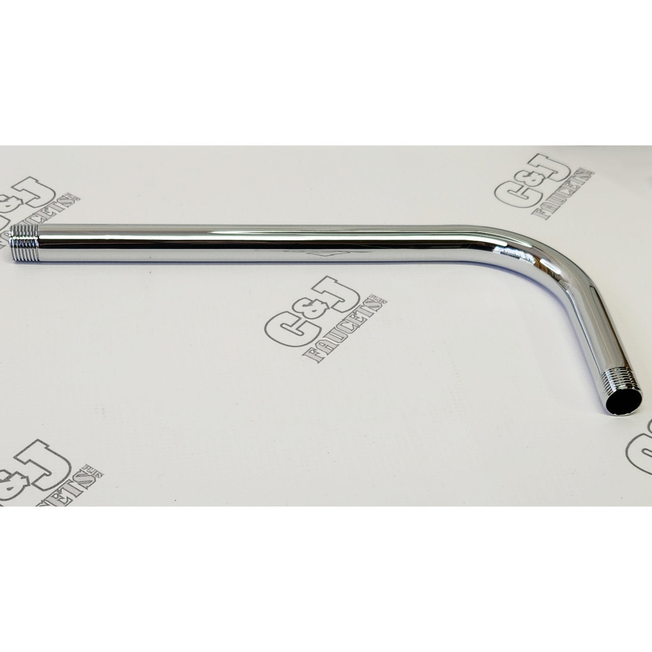 Signature Hardware 483909 12-3/8" Wall Mounted Shower Arm and Flange - Chrome