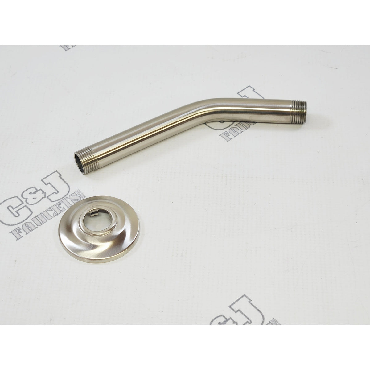 Moen S122BN Premium 8-Inch Standard Shower Arm with Flange - Brushed Nickel