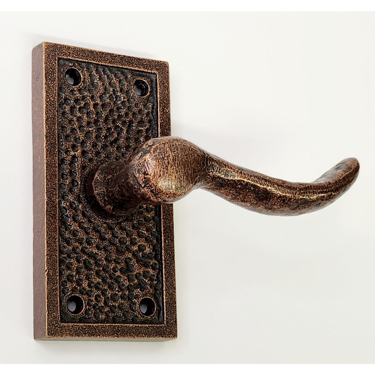 Signature Hardware 444541 Traeger Solid Bronze Left Hand Single Dummy Door Lever