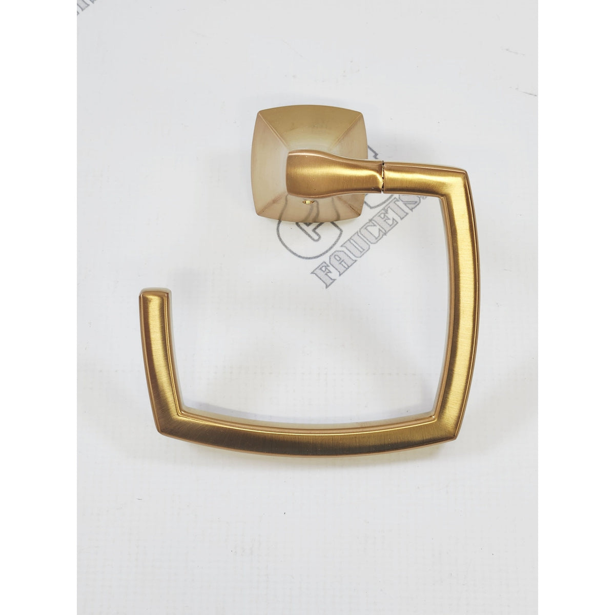 Moen YB5186BG Voss Wall Mount Open Towel Ring - Brushed Gold READ