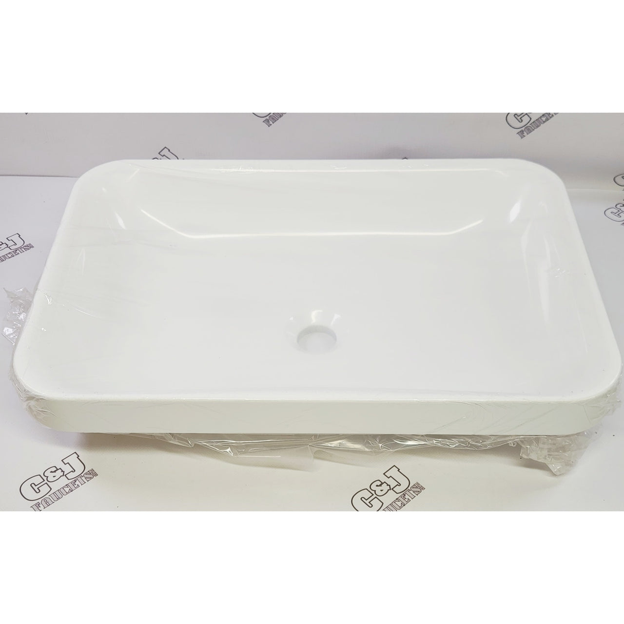 Signature Hardware 453256 Resser 21-3/4" x 14-5/8" Drop-In Sink - White