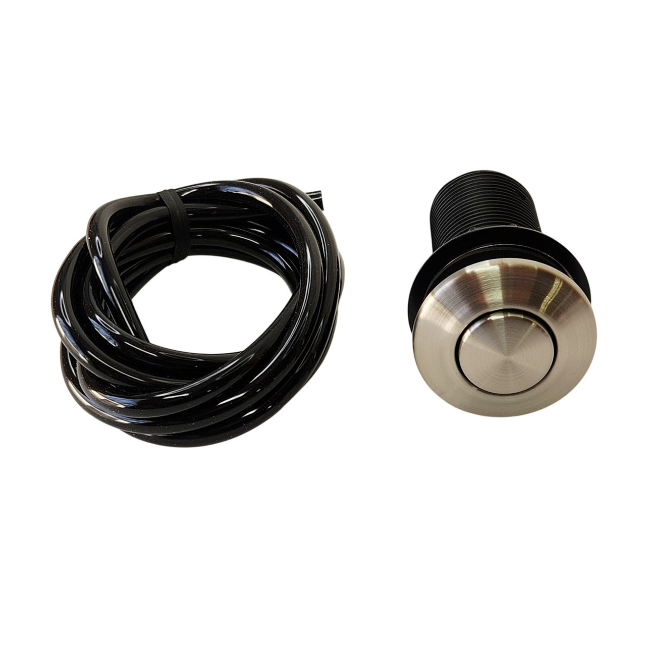 Delta RP101682SS Air Switch Replacement Button with Tubing - Stainless Steel