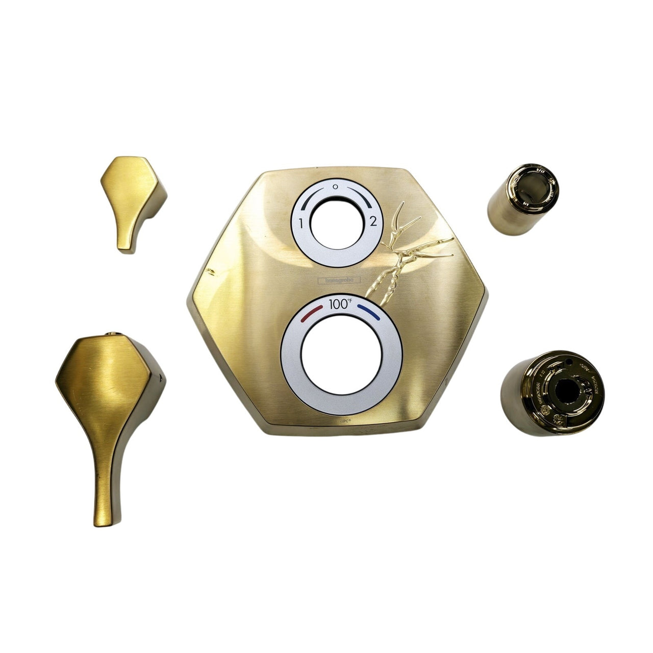 hansgrohe 04820250 Locarno Two Function Valve Trim Only - Brushed Gold *READ