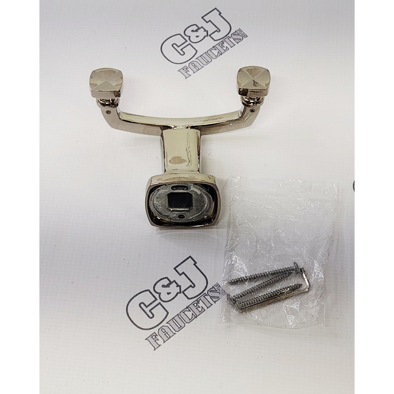 Kohler 16256-SN Margaux Double Robe Hook - Vibrant Polished Nickel