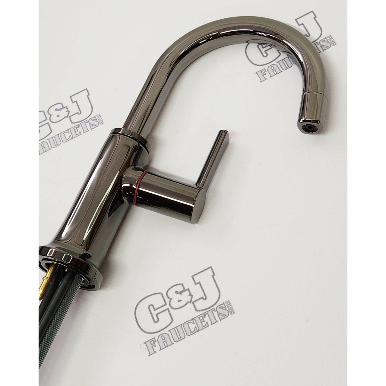 Brizo 61306LF-H-BNX-L Kintsu Integrated Hot Faucet w/Arc Spout - Black Onyx READ