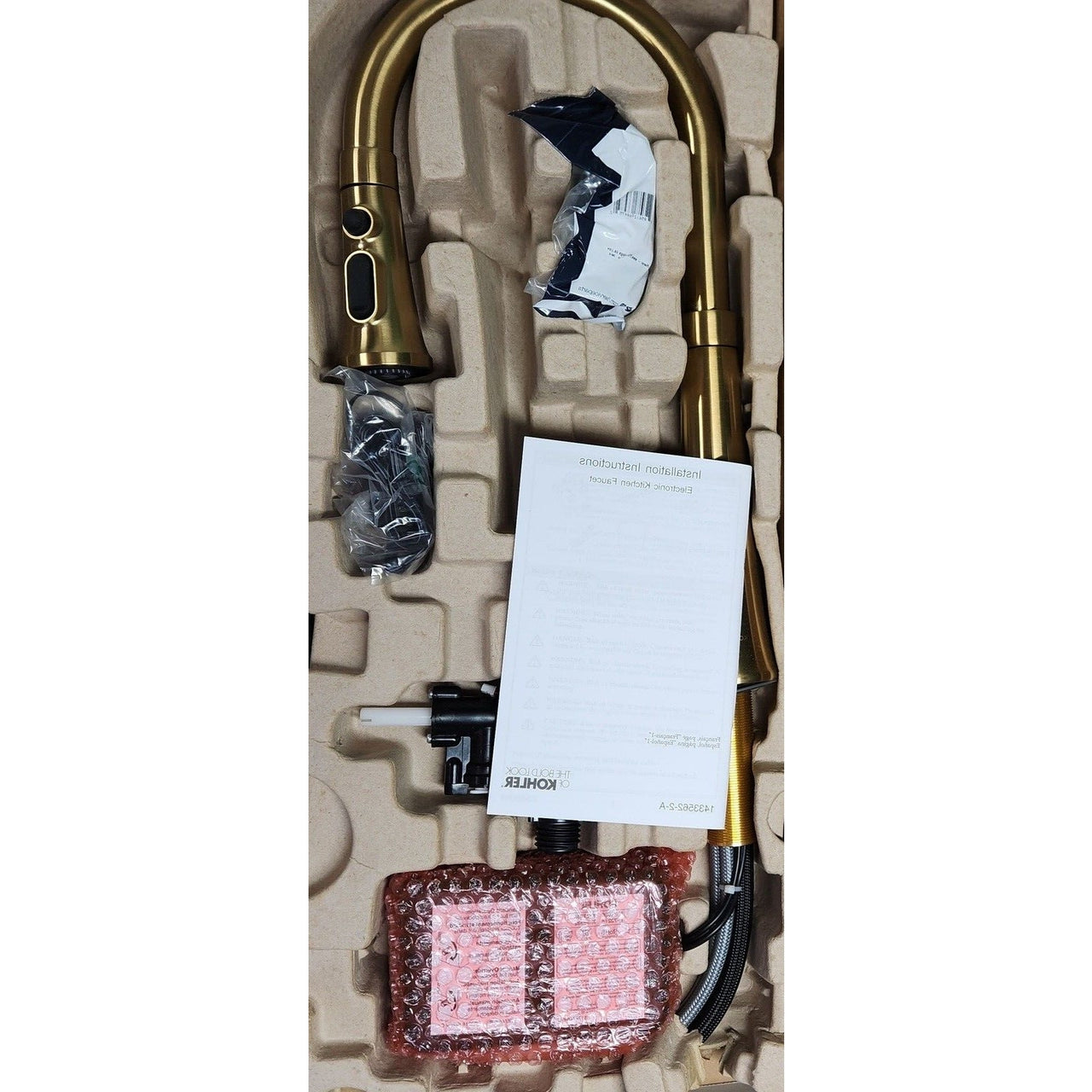 Kohler 23766-2MB Tone Touchless Kitchen Sink Faucet - Brushed Moderne Brass