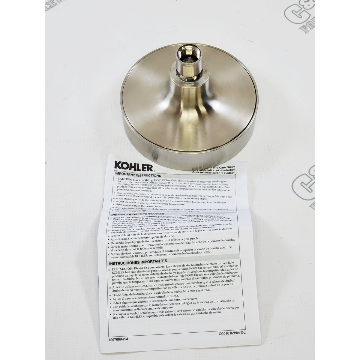 Kohler 939-G-BN Purist 1.75 GPM Shower Head - Vibrant Brushed Nickel