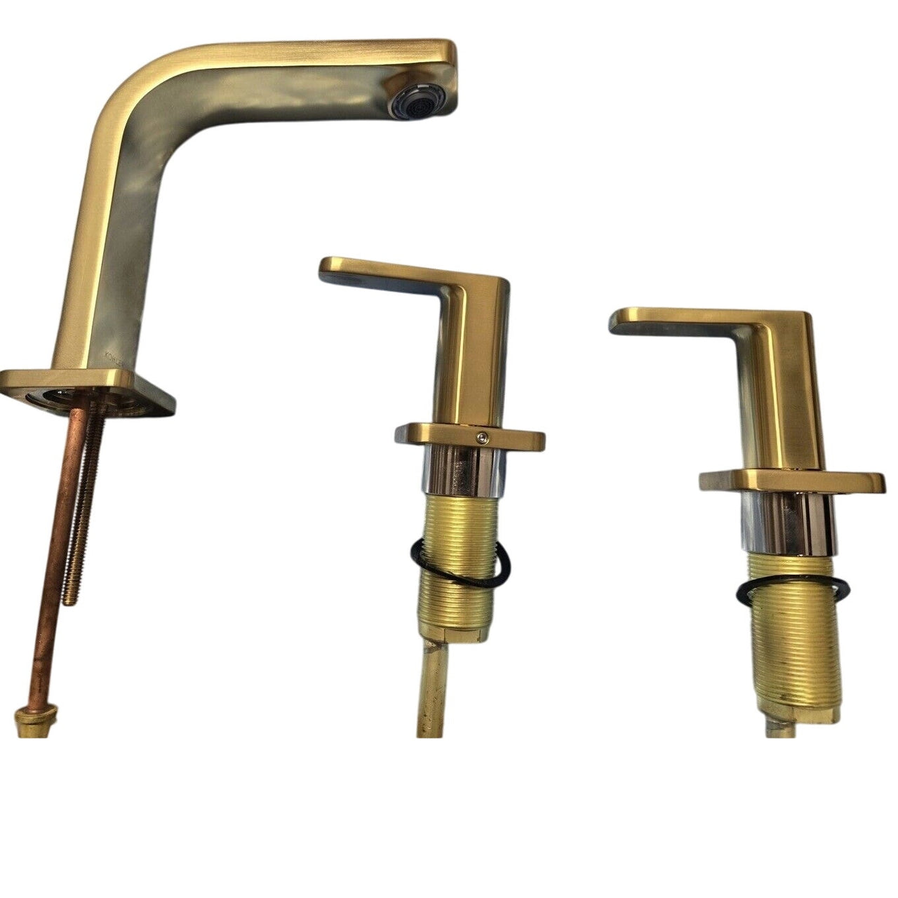 Kohler 23484-4-2MB Parallel Widespread Bathroom Faucet - Brushed Moderne Brass