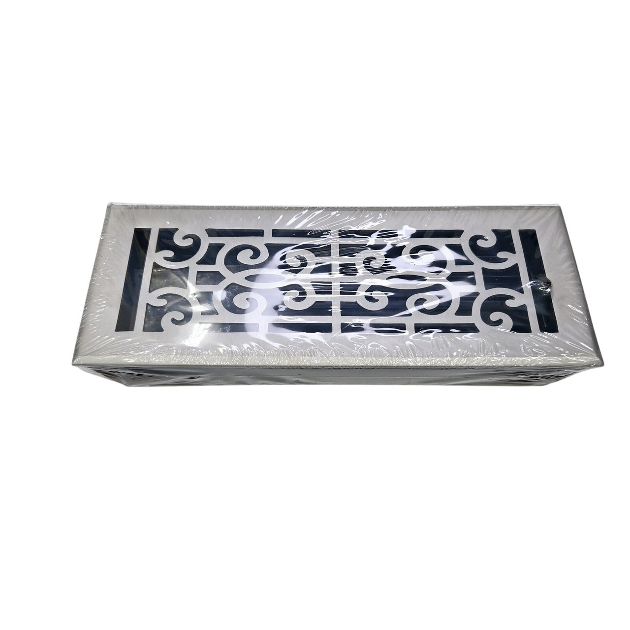 Madelynn Carter MCK-412-NKL-BRQ Cast Brass Baroque Vent Cover - Brushed Nickel