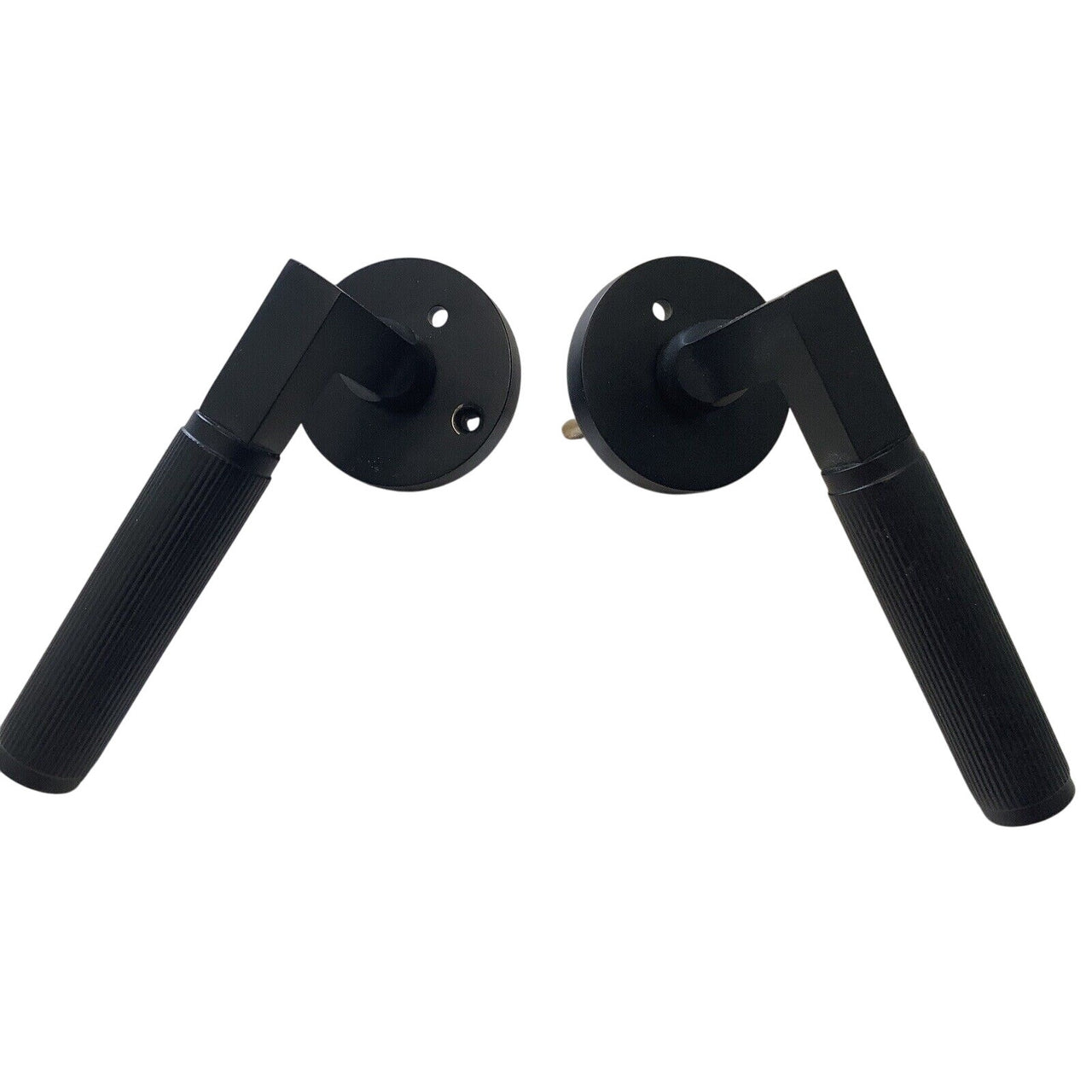 Signature Hardware EH.RO.2625.20.R.BLK Solid Brass Interior Door Set-Satin Black