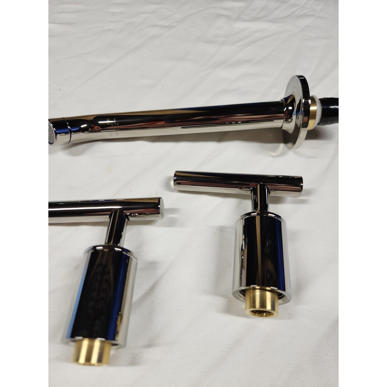 Kohler T14413-4-SN Purist Bathroom Sink Faucet - Vibrant Polished Nickel