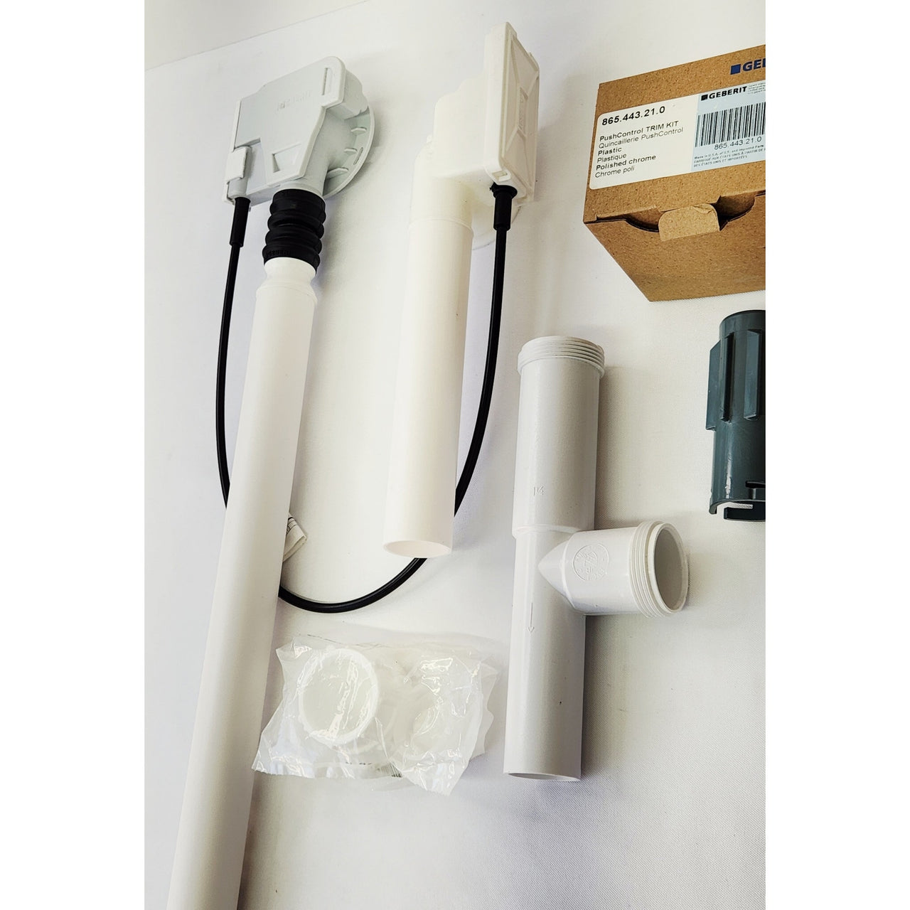 Duravit 791224000001000 Waste and Overflow Drain with Plastic Body - Chrome