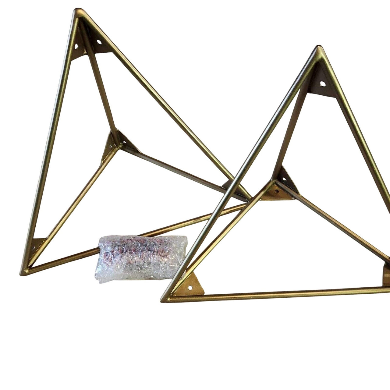 Signature Hardware 482455 Terza 6-1/2" Brass Shelf Bracket - Satin Brass