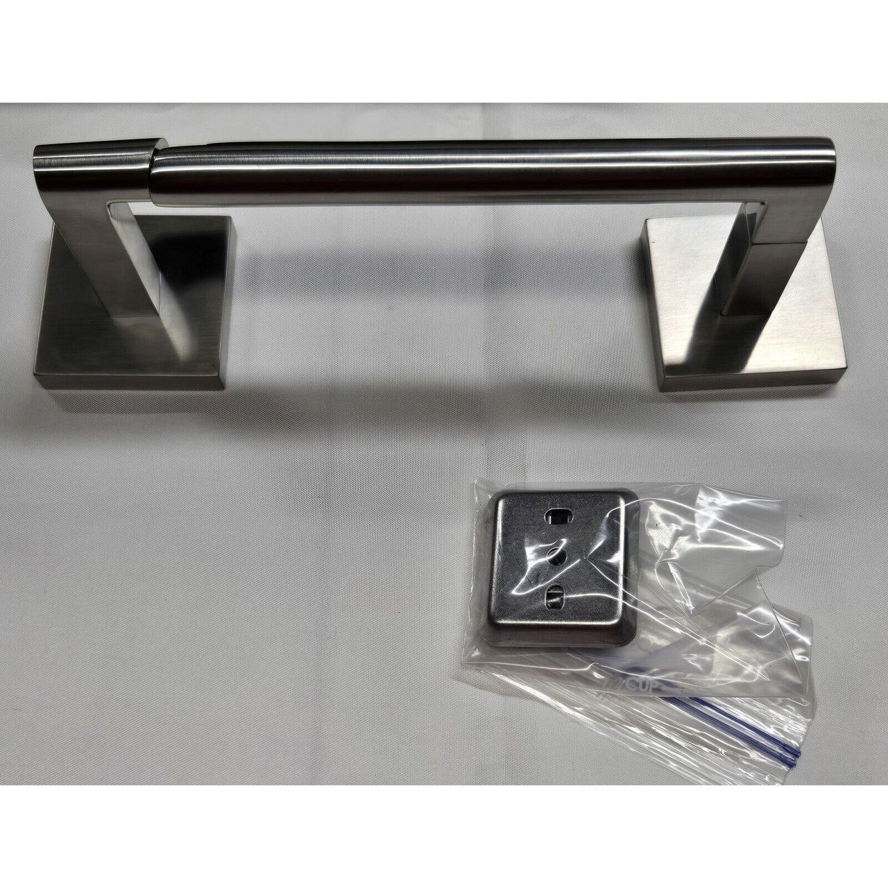 Signature Hardware 448339 Hibiscus Toilet Paper Holder - Brushed Nickel