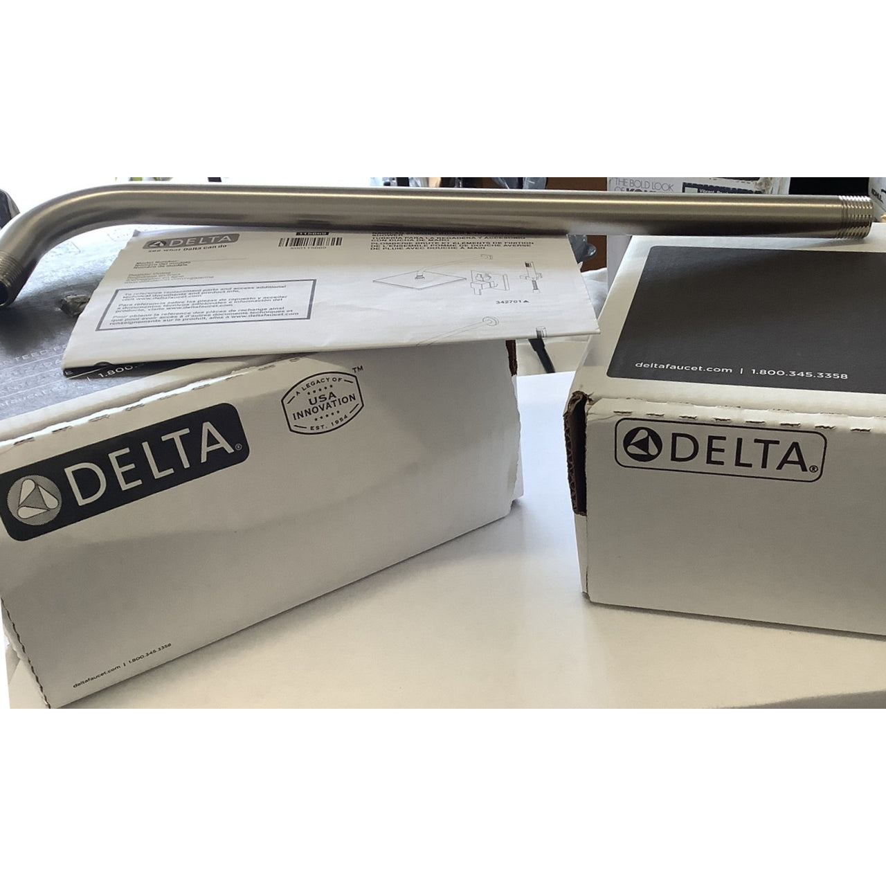 Delta 342701-SP Modern Raincan Shower System with Handheld Spray - Stainless