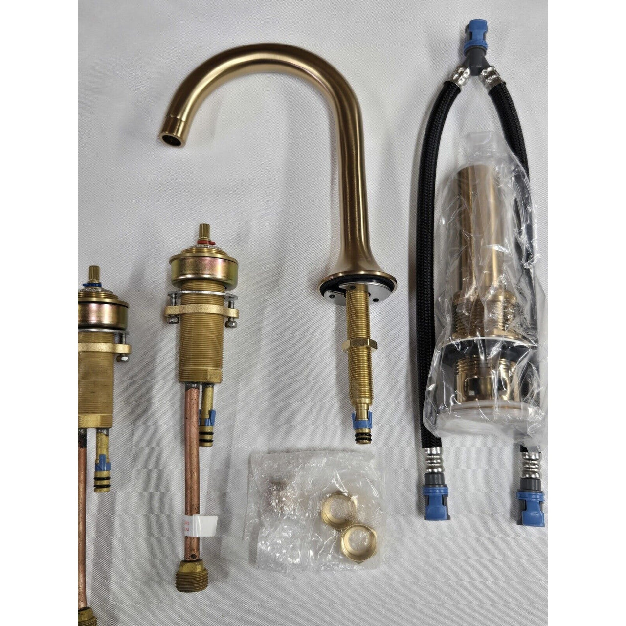 Signature Hardware 466426 Lentz Widespread Bathroom Faucet  - Brushed Gold READ
