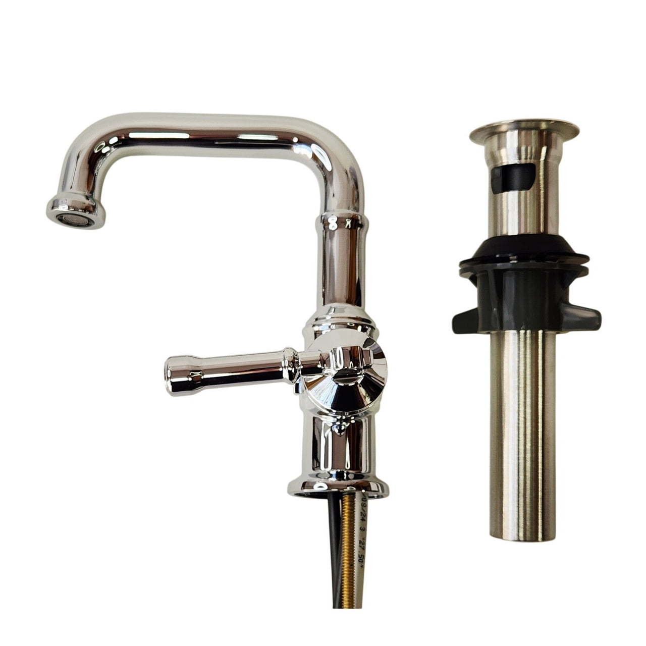 Delta 584SH-PR-DST Broderick Single Hole Bathroom Faucet - Lumicoat Chrome