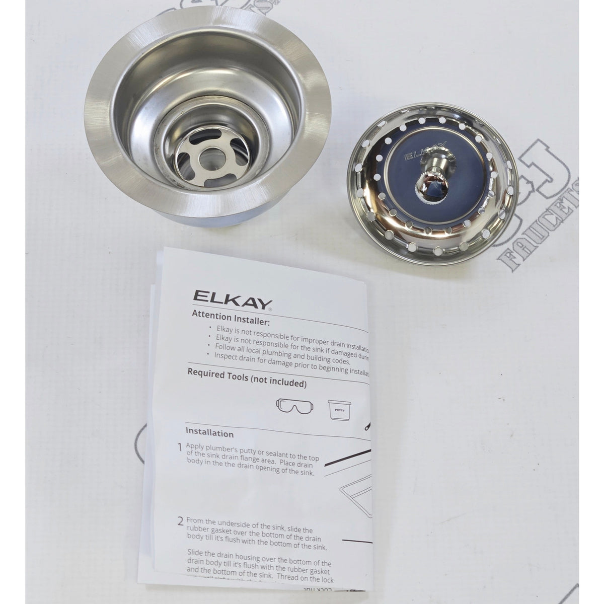 Elkay D1125 3.5" Kitchen Sink Drain - Stainless Steel