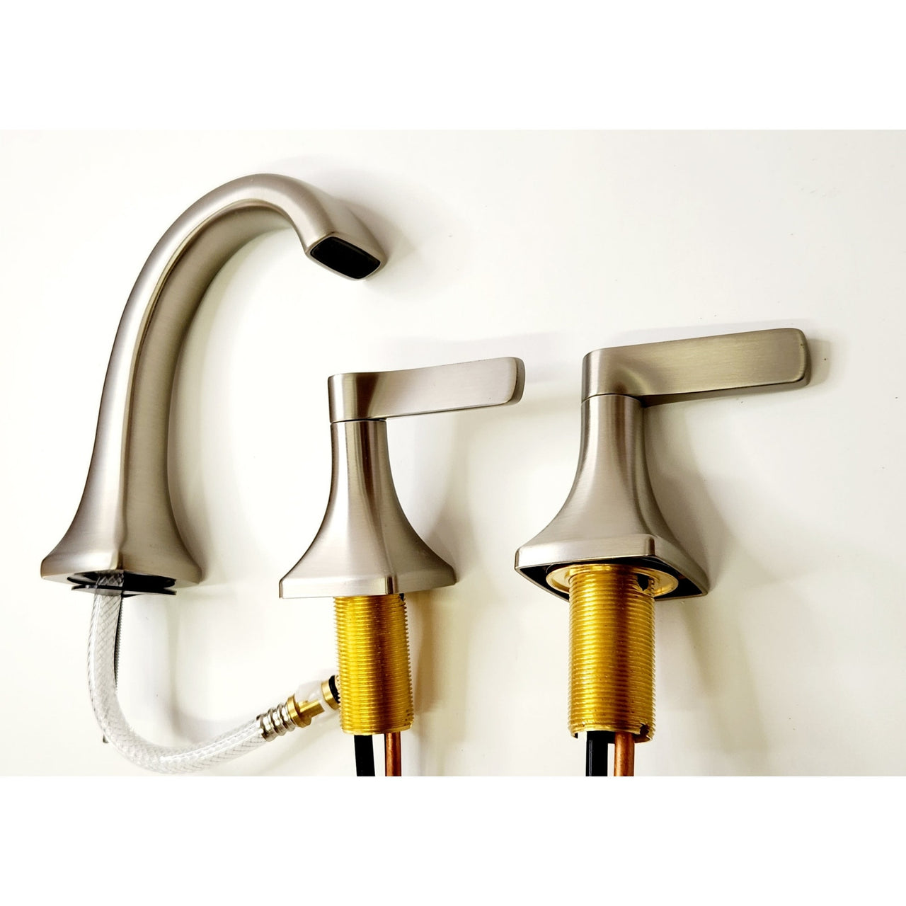 Kohler R38330-4D-BN Riverly Widespread Bathroom Sink Faucet - Brushed Nickel