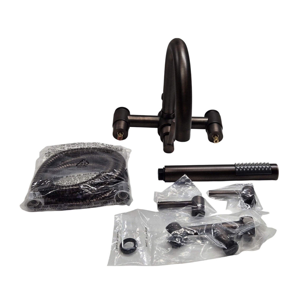 Signature Hardware 249000 Sebastian Wall Mounted Tub Filler-Oil Rubbed Bronze