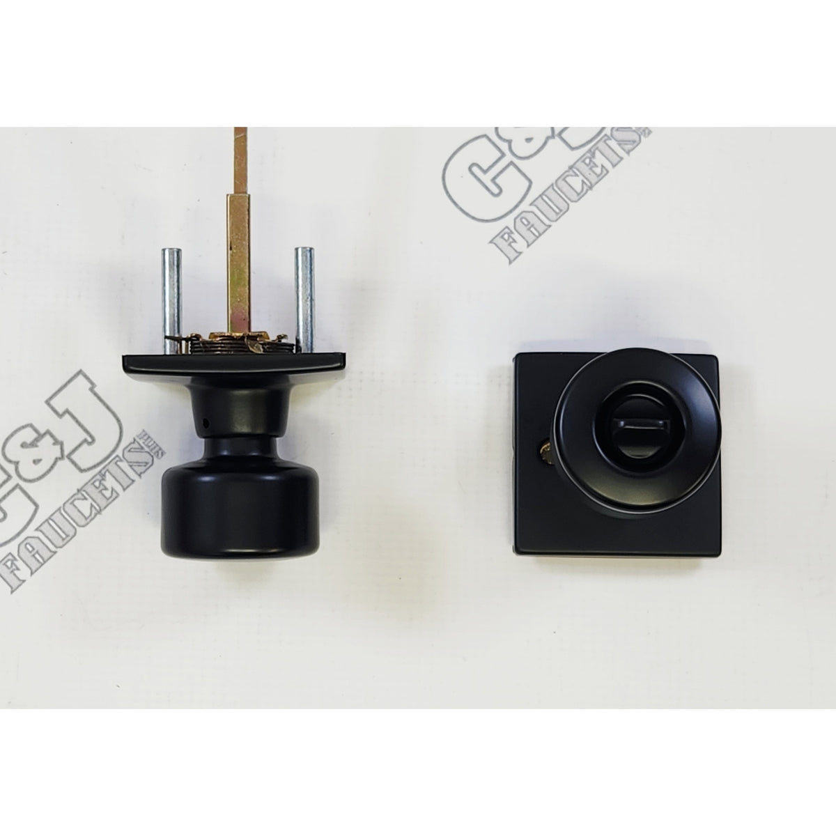 Yale Expressions YMRC24.DYLUS19 Dylan Privacy Knob Marcel Rose - Flat Black