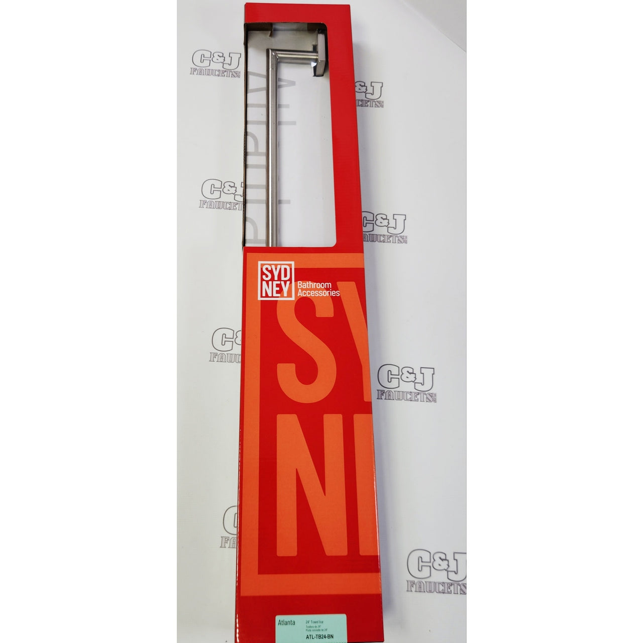 Kartners ATL-TB24-BN Atlanta Single 24" Towel Bar - Brushed Nickel