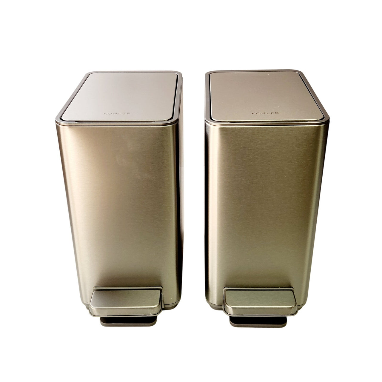 Kohler 1806340 6L Step Trash Can, 2-pack -  Stainless Steel