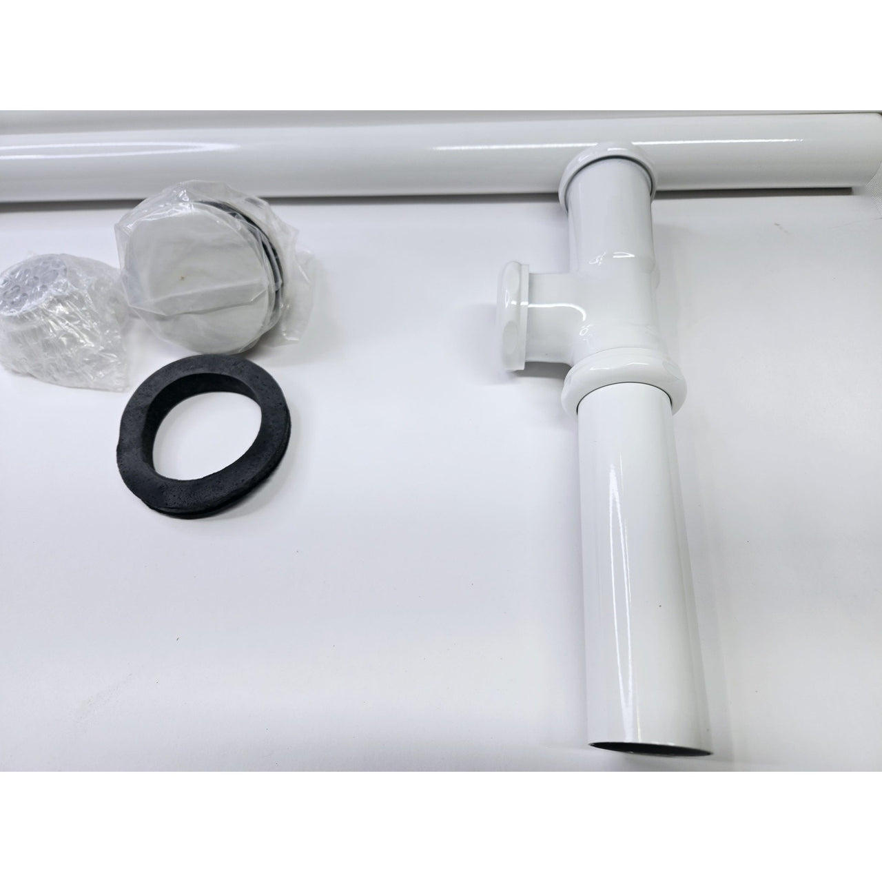 Signature Hardware 437337 Pop-Up Tub Drain - Standard Overflow - White