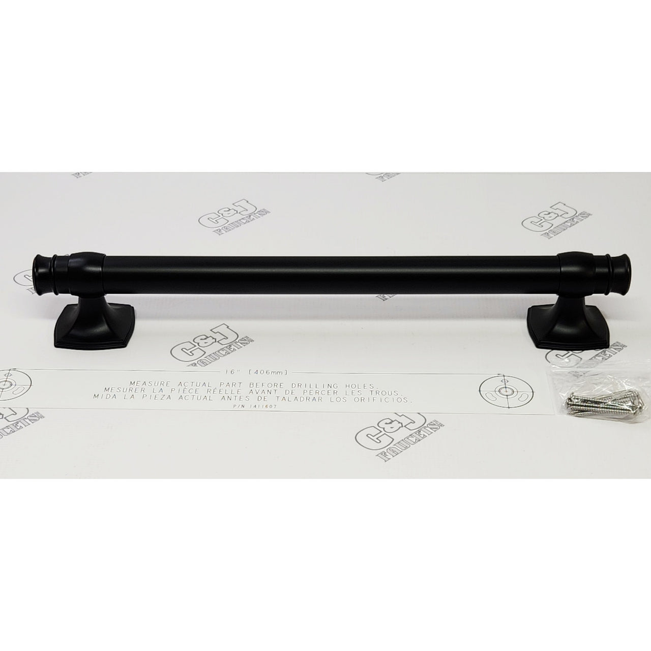 Kohler R27238-BL Arsdale 16 in Grab Bar - Matte Black