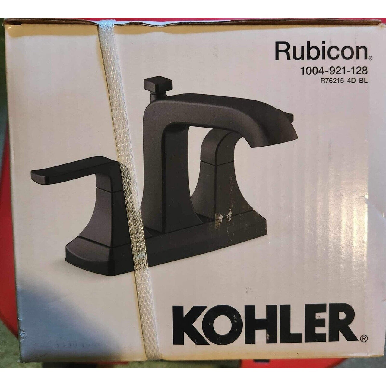 Kohler R76215-4D-BL Rubicon Centerset Bathroom Faucet - Matte Black