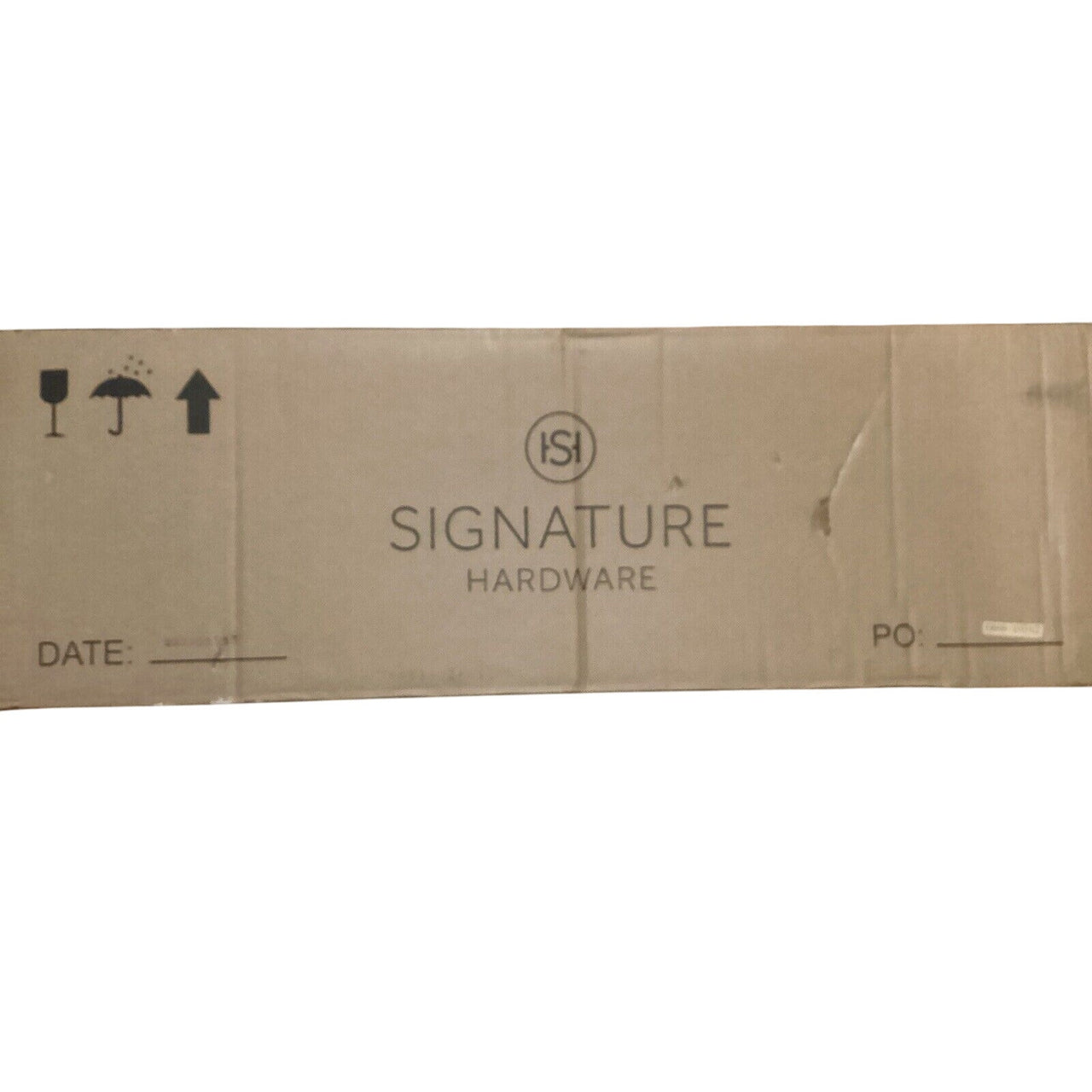 Signature Hardware SHKW350WH Key West Pedestal Sink Base Only - White