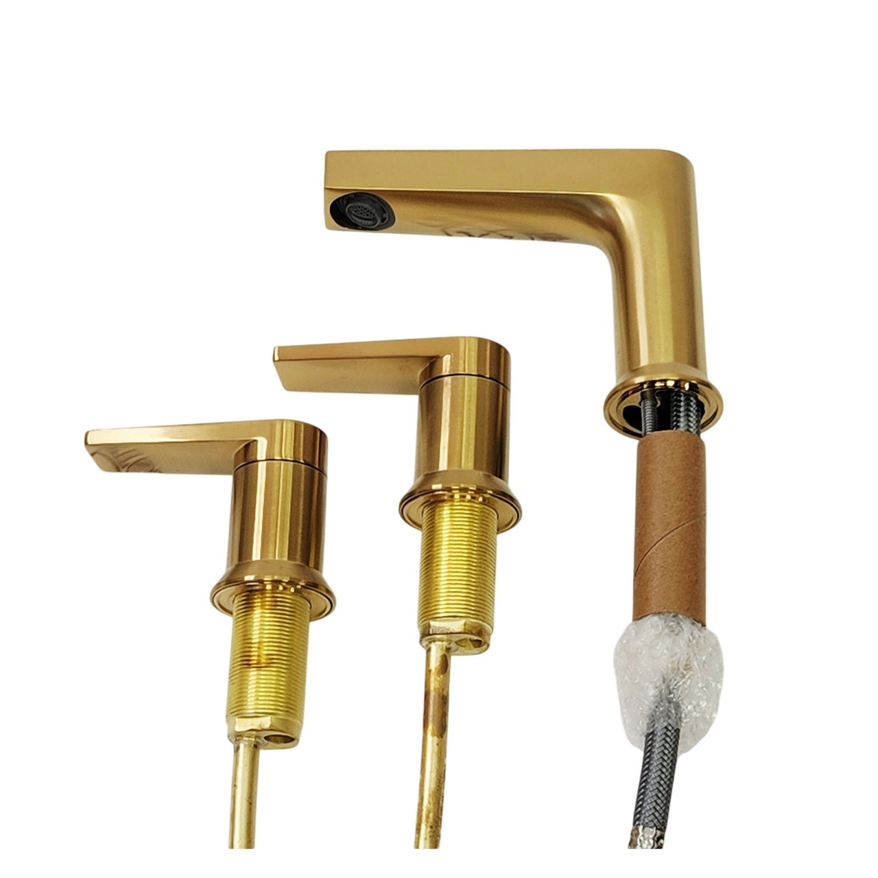 Kohler 97100-4-2MB Taut Widespread Bathroom Faucet 1.2 GPM - Brushed Brass READ