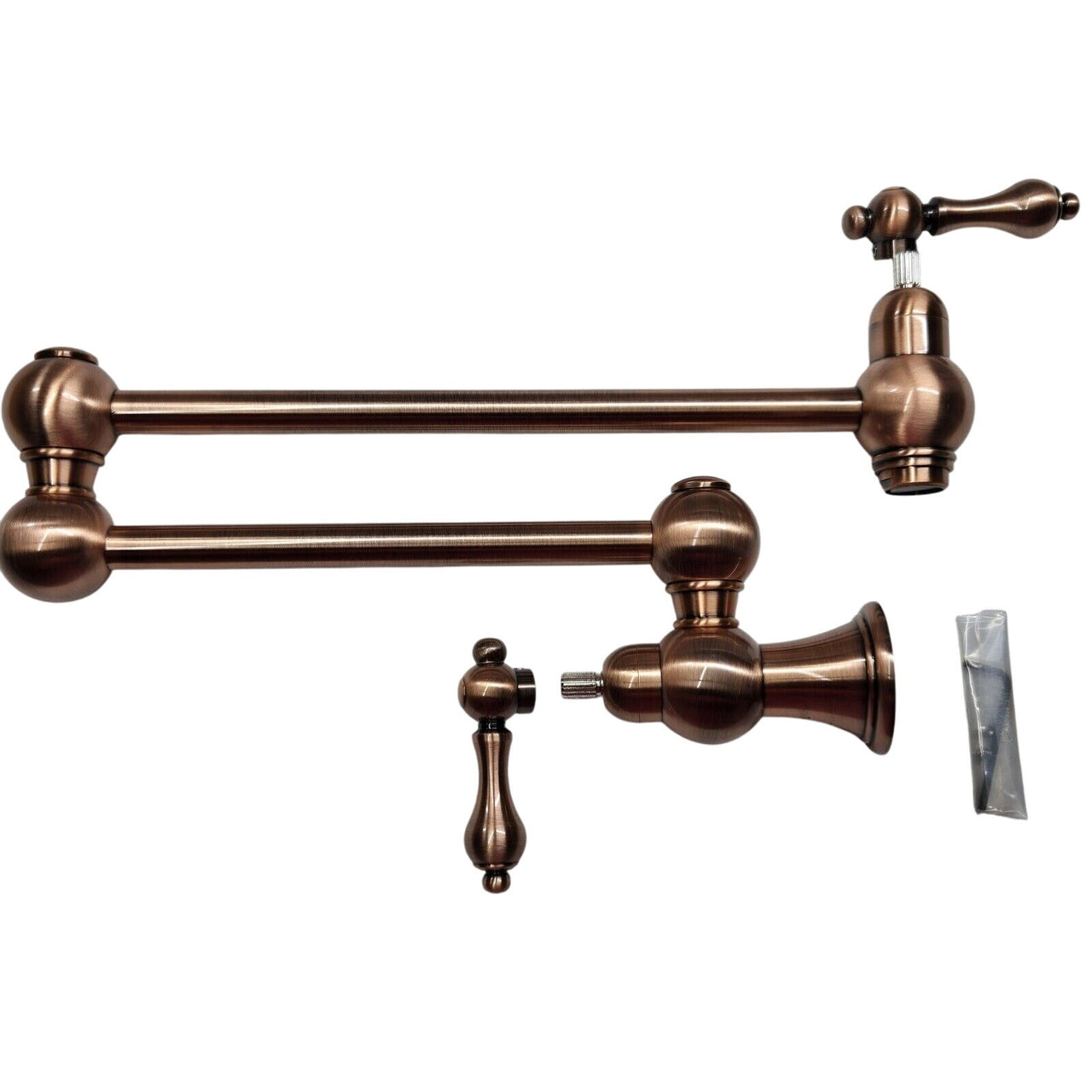 Signature Hardware 484723 Vivan Double Handle Pot Filler - Satin Copper